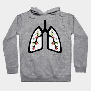 Green Lung Leaves Nature Breathing |Environment Hoodie